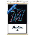 thumbnail image 3 of MLB Miami Marlins - Logo 22 Wall Poster with Magnetic Frame, 22.375" x 34", 3 of 5