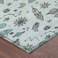thumbnail image 3 of Addison Rugs Chantille Indoor/Outdoor Transitional Kids Sky Machine Washable Round Rug, 8' x 8', 3 of 7