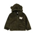 thumbnail image 3 of Lauty Girls Clothes Kids Fleece Jacket Baby Boy Fleece Jacket Girl Winer Clothes Coat Toddler Boy's Clothing Sweater Green 12-18 Months, 3 of 4