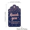 thumbnail image 5 of Inkdotpot Pack Of 50 ThankYou For Celebrating The Bride To Be Bridal Shower Favor Paper Tags Craft Real Rose Gold Foil Hang Tags, 5 of 6