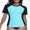 Black, variant on Charmo Color Blocked Swimsuit Tops for Womens Sun Protection UPF 50+ Rash Guard Quick Dry Running Swim Shirts