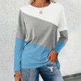 thumbnail image 2 of SNKSDGM Hauts Courts à Manches Longues Pack Blouses à Manches Longues pour Femmes pour le Travail T-Shirt Décontracté à Col Rond Manches Longues Imprimé Respirant TTTG, 2 of 4