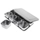 thumbnail image 1 of Juego de recipientes para condimentos de acero inoxidable Sal Pimienta Azúcar Especias Tarro de almacenamiento 8 cuadrícula Zulema Tarros de condimento a granel, 1 of 8
