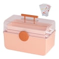 thumbnail image 2 of Bunblic Family First Aid Box, Storage Case with Stickers, with Handle Emergency Kits Container Multipurpose for Dorm Hiking Household pink, 2 of 8