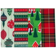 Plum Designs Flat Christmas Wrapping Paper Sheets 4 Designs 24 Sheets 20in X 30in a sheet Assorted Designs