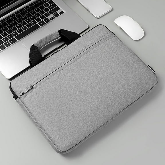 Vikakiooze Computer Bag for Women, Portable Laptop Bag 15.6 Inch Tote Bag Gift Laptop Sleeve Laptop Carrying Bag Carrying Bag Waterproof Handbag Gray