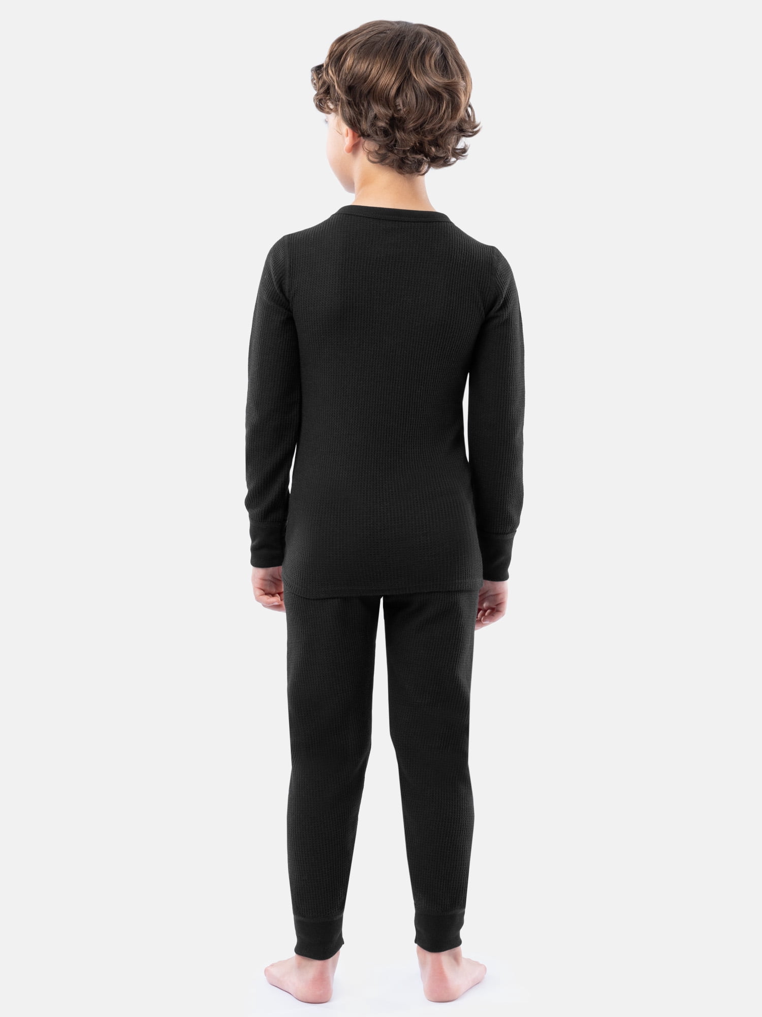Athletic Works Boy's Thermal Underwear Crew Top & Bottom Set, Sizes XS-XXL
