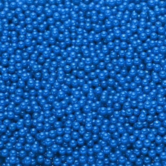 Uxcell 5000Pcs Faux Pearl for Crafting, 4mm No Hole ABS Round Pearls Beads for Cosmetic Boxes, DIY, Deep Blue