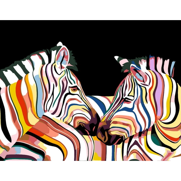 Artwille DIY Paint by Numbers for Adults and Kids - Zebras