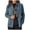 Blue, variant on XFLWAM Women's Oversized Long Sleeve Shacket Jacket Lapel Solid Color Button Down Wool Blend Coats with Pockets Red XL
