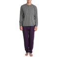 thumbnail image 3 of Babysbule Womens Fall Plus Top Sets Sales Men's Adult Long Sleeved Tops Trousers Button Tracksuit Pyjama Two Set, 3 of 4