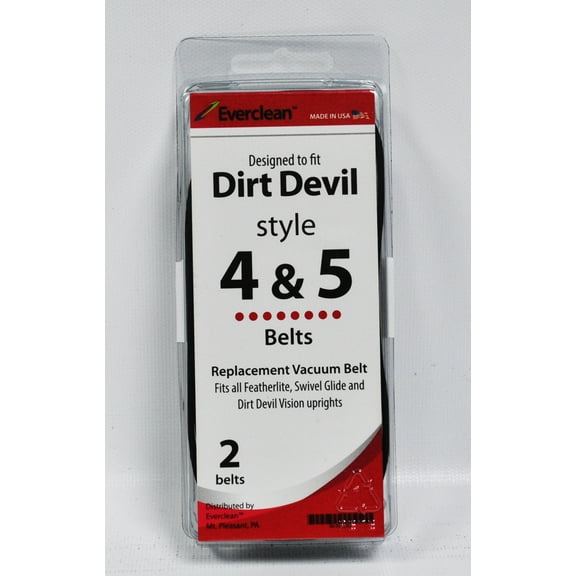 Generic Compatible with Dirt Devil Style 4 and 5 Vacuum Belts 2 Pack