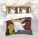 thumbnail image 5 of Ardilla Secreta Conjunto de sábanas temático, trío de piezas, cómodo y amigable con la piel, diseño único, regalo de decoración para el hogar para familiares, amigos y fans,140cm *210cm, 5 of 6