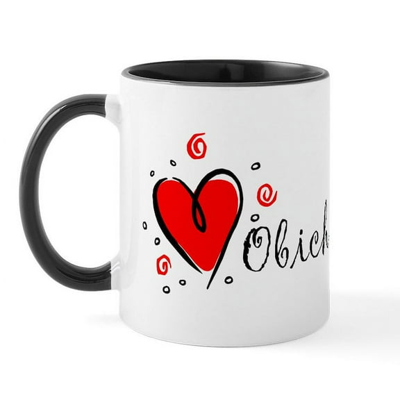 CafePress - I Love You [Bulgarian] Mug - 11 oz Ceramic Mug - Novelty Coffee Tea Cup