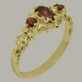 thumbnail image 2 of LBG British Made 10k Yellow Gold Natural Garnet Womens Anniversary Ring - 33 size options - Size 4.75, 2 of 9