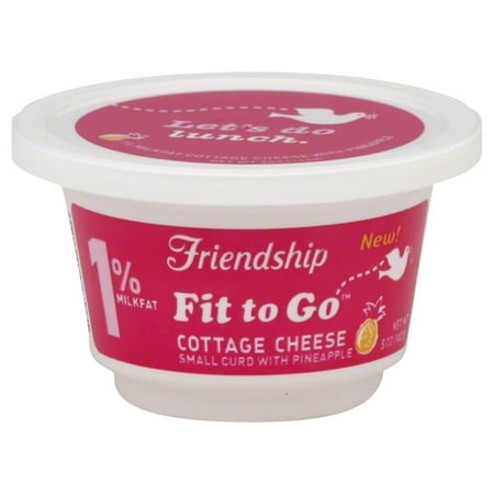 Friendship Dairies Fit To Go Low Fat Small Curd With Pineapple
