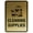 Brushed Gold, variant on Signs ByLITA Portrait Round cleaning supplies Sign - Laser-Engraved Lettering | Durable ABS Plastic | Vibrant Colors | Powerful Foam Tape (Black /Gold) - Small