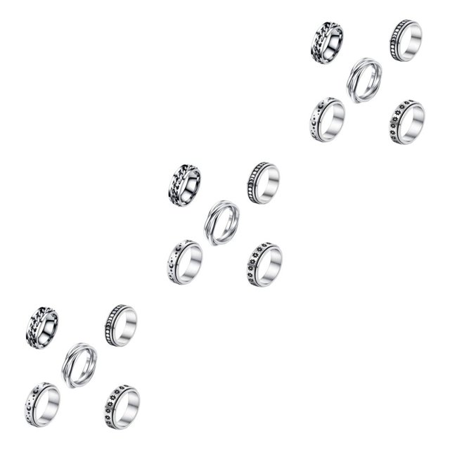 Anillos giratorios Jumpingount de acero inoxidable resistente al desgaste a prueba de herrumbre 5 uds