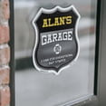 thumbnail image 4 of Alan's Garage I Can Fix Everything But Stupid (5 Pack) 4 inch X 4 inch Shield Shaped Heavy Duty 3.2 mil Vinyl Decals To last, Gift for Dads and Uncles Classic Americana Crafted in the, 4 of 6