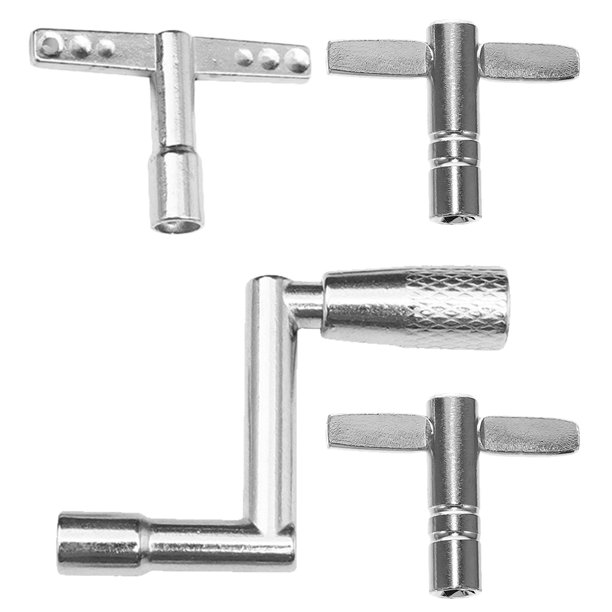 BESTYASH 4Ud Llave Para Batería De Metal Resistente Para Ajuste Y Reparación Con Ergonómico Plata