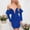 Blue, variant on Sequin Dress, Deep V Neck Off Shoulder Bodycon Cocktail Dress for Women, Party and Evening Wear