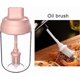 thumbnail image 4 of Spice Box 3 Piece Set Glass Spice Jar Transparent Storage Container with Spoon, Olive Oil Bottle with Brush, Sealed and Moisture Resistant (Pink), 4 of 4