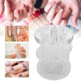 thumbnail image 4 of Caja de almacenamiento de herramientas para decoración de uñas, organizador de cosméticos multicapa, acrílico, transparente, giratorio, grano de diamante, 4 of 8