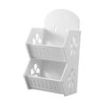 thumbnail image 1 of Estante de baño de pared, contenedor de almacenamiento, contenedor de maquillaje ventilado, estante para especias de cocina para baño, cocina y hogar. doble capa, 1 of 6
