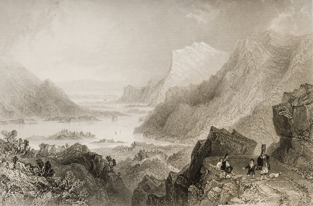 Approach To Killarney From The Kenmare Road County Kerry Ireland Drawn By WHBartlett Engraved By R Brandard From The Scenery And Antiquities Of Ireland By NPWillis And JStirling CoyneIllustrated From