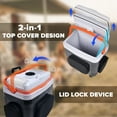 thumbnail image 3 of ADVWIN 32 Qt (30L) Electric Car Cooler & Warmer with Pockets, Ice Pack Divider, Removable Lid, Locking Handle, Wheels, AC/DC, 3 of 9