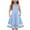 Light Blue, variant on ZACPNCV Toddler Girl's Summer Sundress Boho Strap Casual Sleeveless Tiered Swing Cami Dresses Blue 5-6 Years