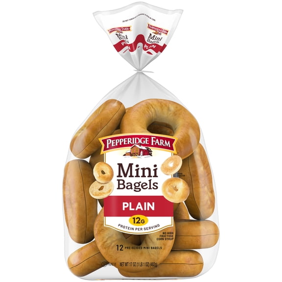 Pepperidge Farm Farmhouse Plain Mini, 17 oz Bag, 12-Pack