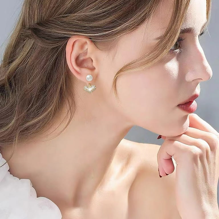 Attract pearl deals pierced earrings