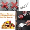 thumbnail image 4 of Master Opener Adjustable Jar & Bottle Opener, Adjustable Multifunctional Bottle Opener, Jar Gripper Tight Lid Opener, Kitchen Gadgets, Easy Jar Opener for the Elderly and Children, 4 of 5