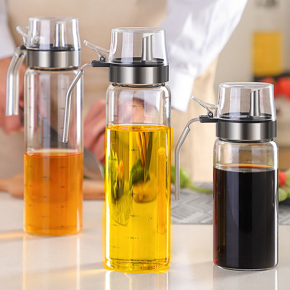 Leakproof Cooking Glass Oil Vinegar Dispenser Bottle Sprayer Kitchen Container 