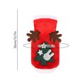 thumbnail image 4 of Christmas Pet Costume for Small Medium Dogs and Cats, Holiday Hoodie Outfit with 3D Print, Adjustable Drawstring, Stretch Fabric Party Dress Up, Multiple Sizes, Easy On and Off, 4 of 7
