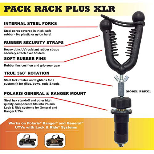 All Rite UTV1 Pack Rack Plus 4-Wheeler UTV Hunting Polaris Ranger Gun/Bow Rack 