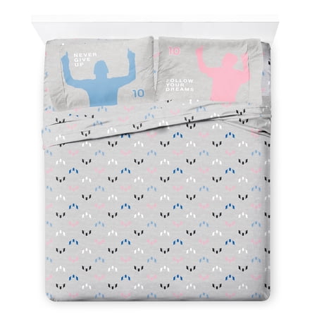 Messi Lionel Messi 4 Piece Queen Size Bed Sheet Set - Bedding for Soccer Fans