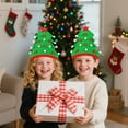 thumbnail image 6 of Festive Christmas Tree Hat for Adults & Kids - Soft Fabric Holiday Party Hat with 3D Design,Lightweight Xmas Decoration for Christmas Day,Santa Party,and Holiday Gatherings, 6 of 6