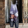 thumbnail image 3 of JULMCOMO Jumpsuits for Women 2024 Casual Dressy Overalls Wide Leg Bib Overall Floral Print Womens Pants with Pockets, 3 of 3