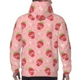 thumbnail image 7 of Lsque Strawberries Pattern Casual Men's Hoodie,Hooded Sweatshirt with Kangaroo Pocket,Pullover Hoodie-Medium, 7 of 7
