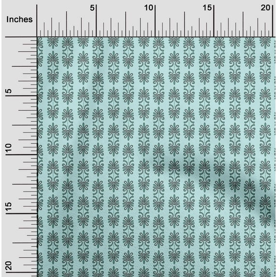 oneOone Viscose Jersey Fabric Dot & Floral Block Print Fabric By Yard 60 Inch Wide