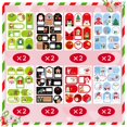 thumbnail image 2 of WJCA 150PCS Assorted Christmas Gift Tags - Self-Adhesive Festive Stickers with Various Cute Designs for Personalized Presents, Holiday Wrapping & Christmas Decorations, 2 of 7