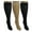 Nude & Black, variant on 3 Pair Sheer Black Large/X-Large Ladies Compression Socks, Moderate/Medium Compression 15-20 mmHg. Therapeutic, Occupational, Travel & Flight Knee-High Hosiery.