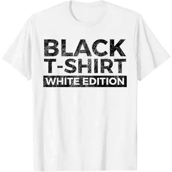 Sarcasm White Edition: Black T-ShirtMen and women, White T-shirt, size: Extra large