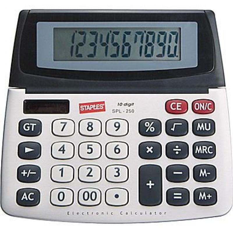 Staples Spl250 10digit Display Calculator