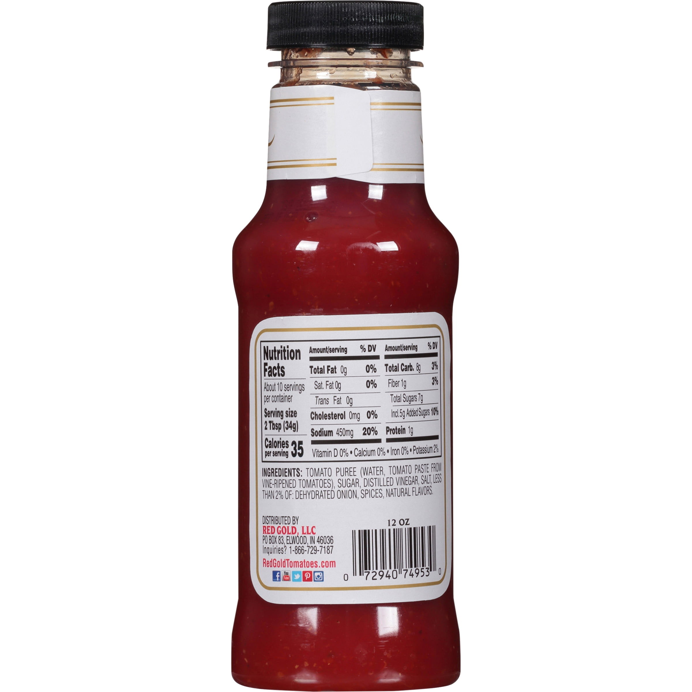 Red Gold Made with Real Sugar Chili Sauce, 12 oz Bottle