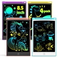 thumbnail image 1 of Tableta de escritura LCD TECJOE de 8.5 pulgadas, colorida pizarra para garabatos x4, 1 of 7