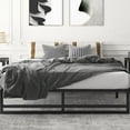 thumbnail image 2 of Amolife King Size Metal Platform Bed Frame with 14" Under Bed Storage, 2 of 9