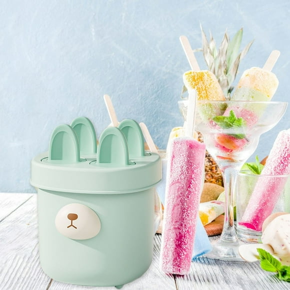 Popsicles Molds Popsicle Molds Ice Cream Molds Ice Pop Mold Popsicle Molds with Sticks 4-In-1 Ice Cream Molds Home-Made Popsicle Popsicle Ice Cream Molds with Lid
